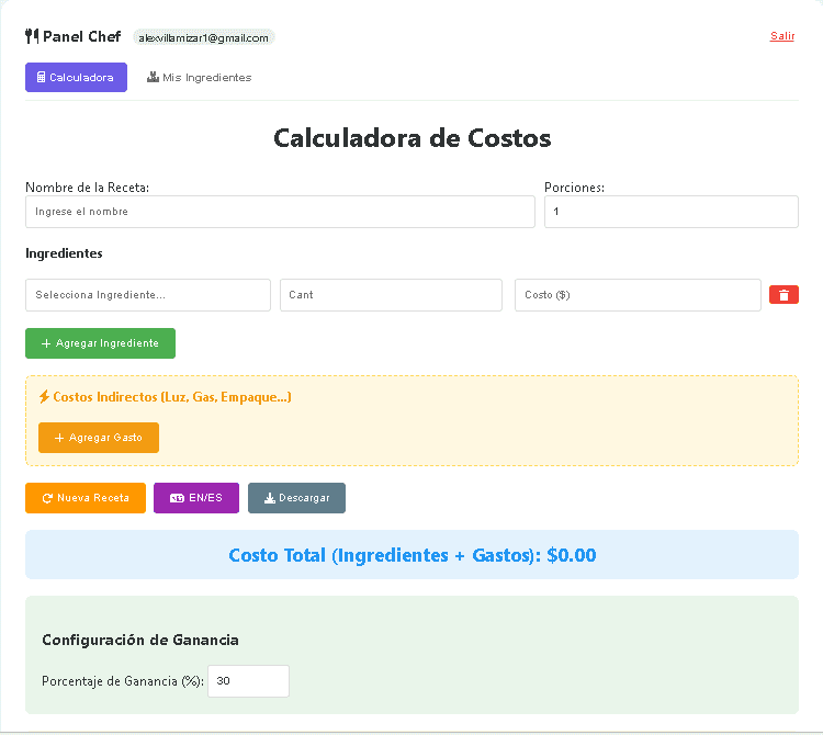 Proyecto digital: App Recetas SaaS - Pro