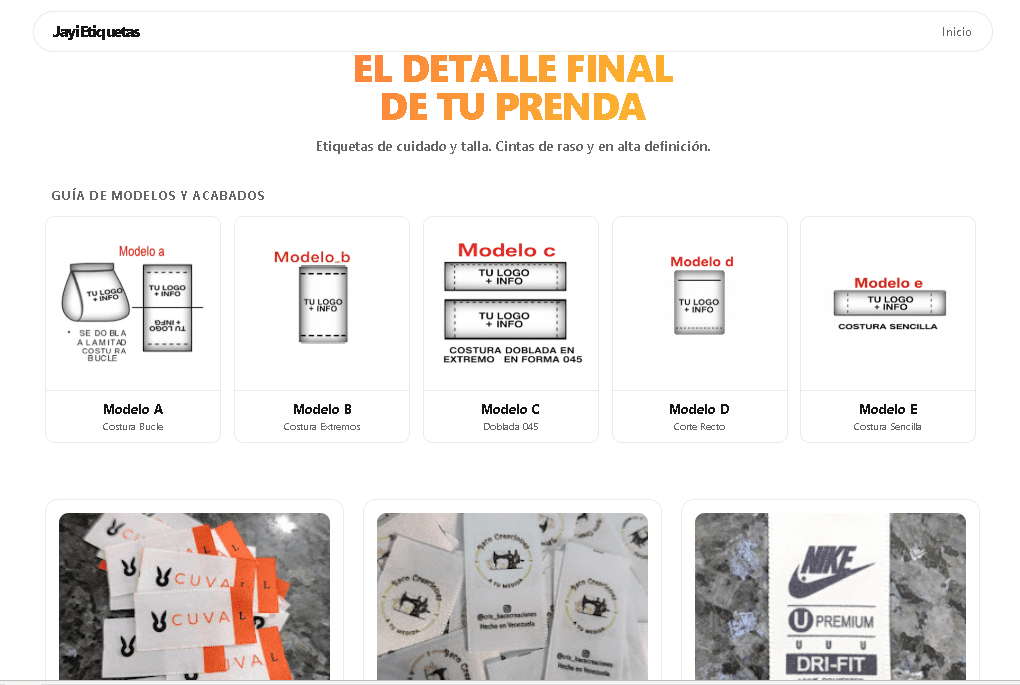 Proyecto digital: jayietiquetas